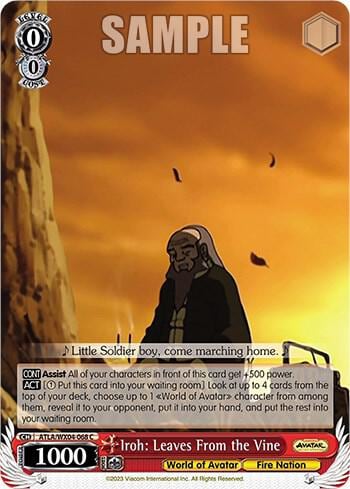 Iroh: Leaves From the Vine, Avatar: The Last Airbender ATLA/WX04-068 C