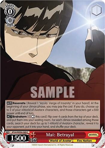 Mai: Betrayal, Avatar: The Last Airbender ATLA/WX04-069 C