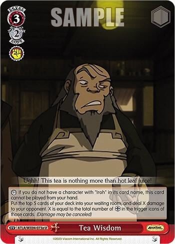 Tea Wisdom (a), Avatar: The Last Airbender ATLA/WX04-073a U