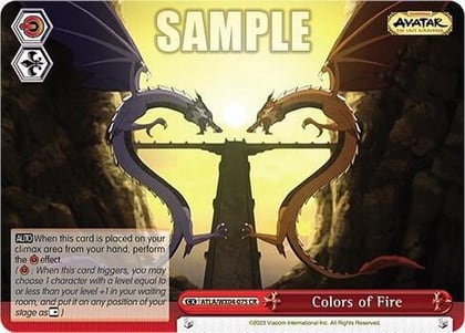 Colors of Fire, Avatar: The Last Airbender ATLA/WX04-075 CR
