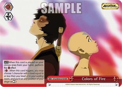 Colors of Fire (RRR), Avatar: The Last Airbender ATLA/WX04-075R RRR