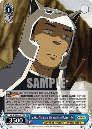 Sokka: Warrior of the Southern Water Tribe, Avatar: The Last Airbender ATLA/WX04-077 RR