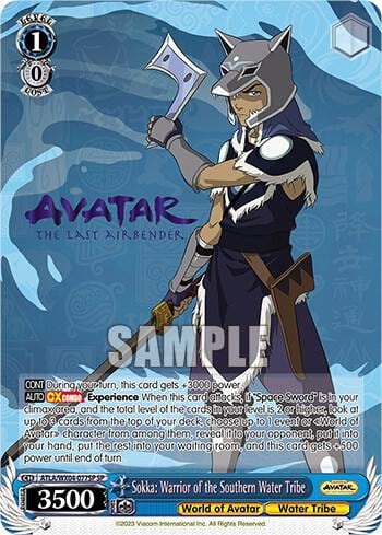 Sokka: Warrior of the Southern Water Tribe (SP), Avatar: The Last Airbender ATLA/WX04-077SP SP