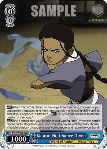 Katara: No Chance Given, Avatar: The Last Airbender ATLA/WX04-081 R