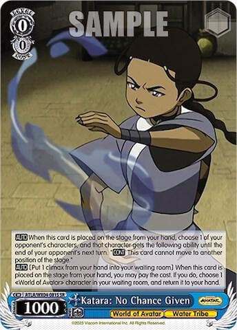 Katara: No Chance Given (SR), Avatar: The Last Airbender ATLA/WX04-081S SR