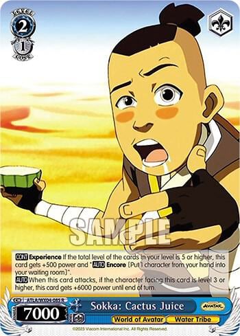 Sokka: Cactus Juice, Avatar: The Last Airbender ATLA/WX04-085 R