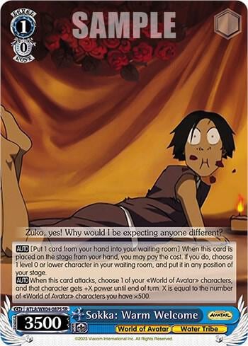 Sokka: Warm Welcome (SR), Avatar: The Last Airbender ATLA/WX04-087S SR