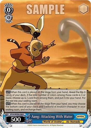 Aang: Attacking With Water, Avatar: The Last Airbender ATLA/WX04-089 C