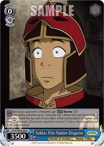 Sokka: Fire Nation Disguise, Avatar: The Last Airbender ATLA/WX04-093 C