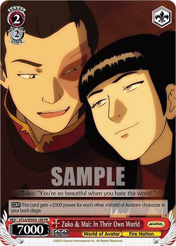 Zuko & Mai: In Their Own World, Avatar: The Last Airbender ATLA/WX04-109 PR