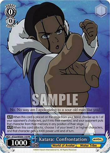 Katara: Confrontation, Avatar: The Last Airbender ATLA/WX04-110 PR