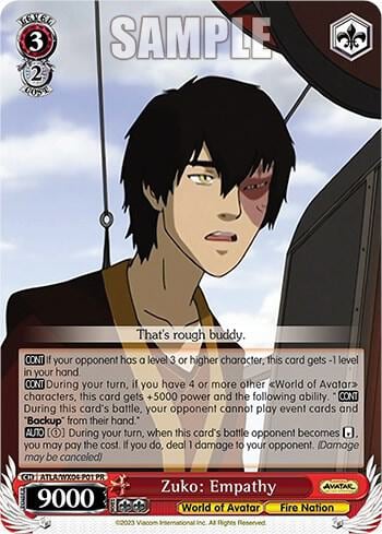 Zuko: Empathy, Avatar: The Last Airbender ATLA/WX04-P01 PR