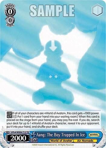 Aang: The Boy Trapped In Ice, Avatar: The Last Airbender ATLA/WX04-T12 TD