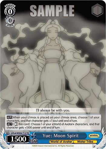 Yue: Moon Spirit, Avatar: The Last Airbender ATLA/WX04-T13 TD