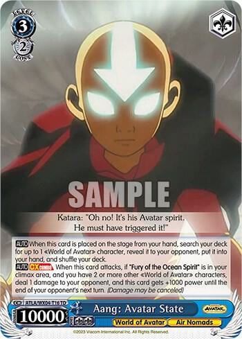 Aang: Avatar State, Avatar: The Last Airbender ATLA/WX04-T16 TD