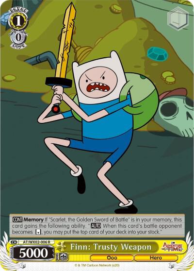 Finn: Trusty Weapon, Adventure Time AT/WX02-006 R