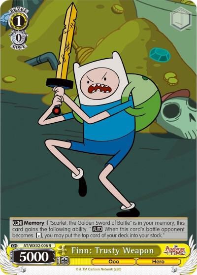Finn: Trusty Weapon, Adventure Time AT/WX02-006 R