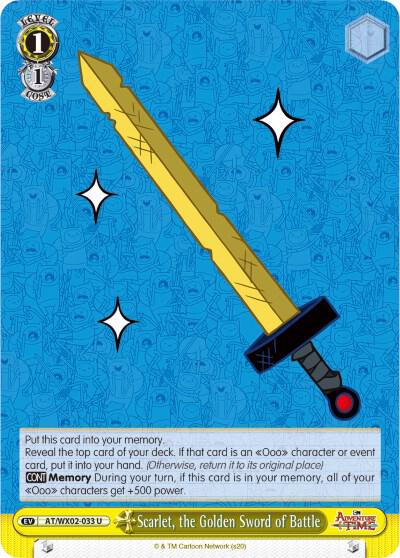 Scarlet, the Golden Sword of Battle, Adventure Time AT/WX02-033 U