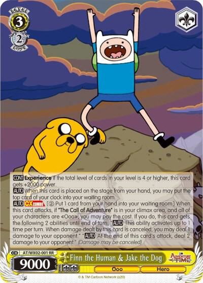 Finn the Human & Jake the Dog, Adventure Time AT/WX02-001 RR