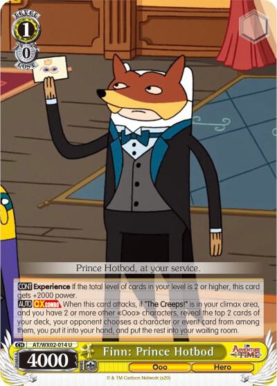 Finn: Prince Hotbod, Adventure Time AT/WX02-014 U