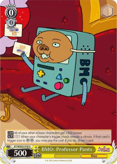 BMO: Professor Pants, Adventure Time AT/WX02-018 U