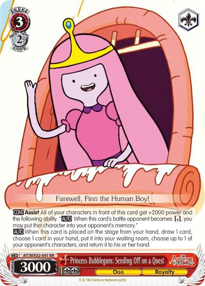 Princess Bubblegum: Sending Off on a Quest, Adventure Time AT/WX02-041 RR