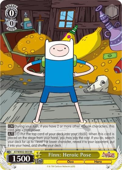 Finn: Heroic Pose, Adventure Time AT/WX02-003 RR