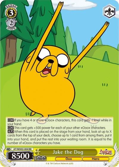 Jake the Dog, Adventure Time AT/WX02-004 RR