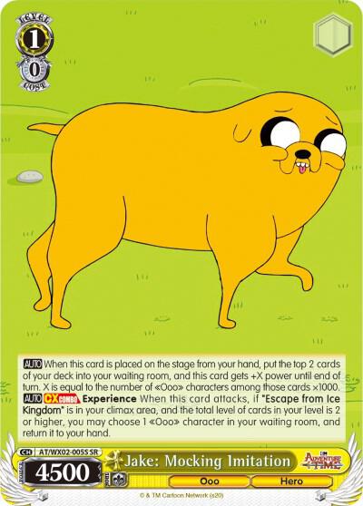 Jake: Mocking Imitation (SR), Adventure Time AT/WX02-005S SR