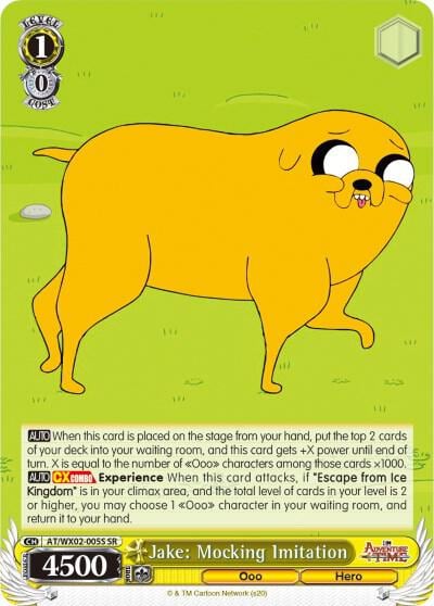 Jake: Mocking Imitation (SR), Adventure Time AT/WX02-005S SR