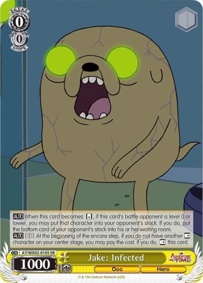 Jake: Infected (SR), Adventure Time AT/WX02-010S SR