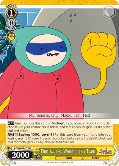 Finn & Jake: Working as a Team, Adventure Time AT/WX02-013 U