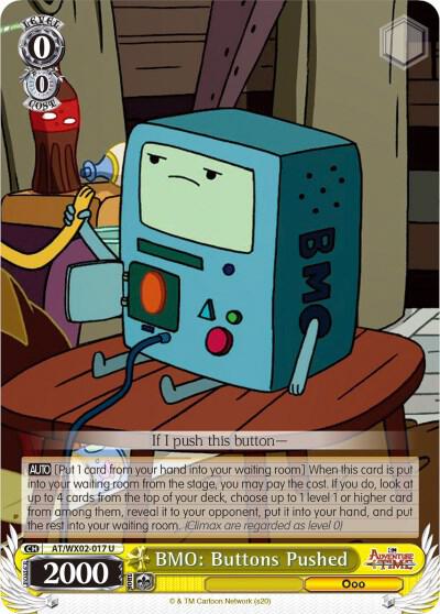 BMO: Buttons Pushed, Adventure Time AT/WX02-017 U