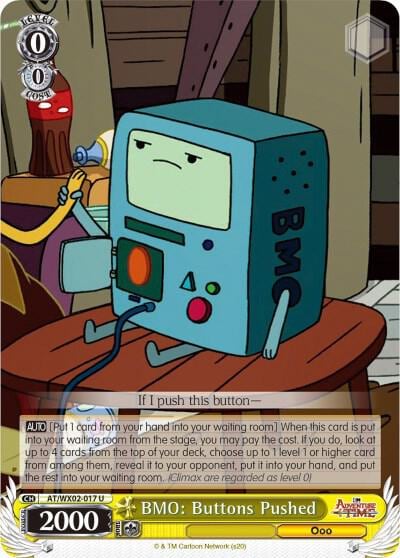 BMO: Buttons Pushed, Adventure Time AT/WX02-017 U