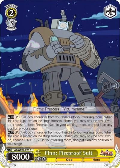 Finn: Fireproof Suit, Adventure Time AT/WX02-023 C