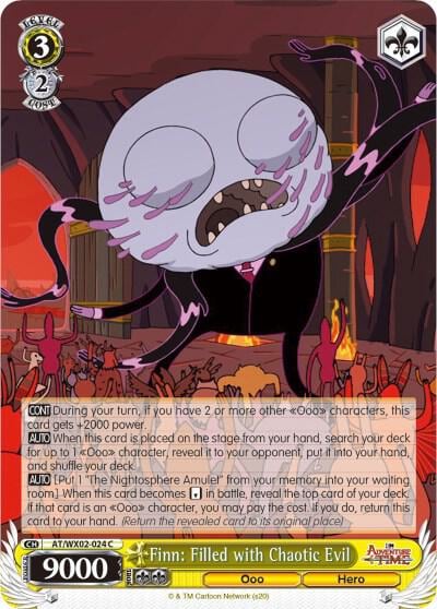 Finn: Filled with Chaotic Evil, Adventure Time AT/WX02-024 C