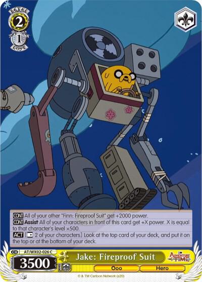 Jake: Fireproof Suit, Adventure Time AT/WX02-026 C