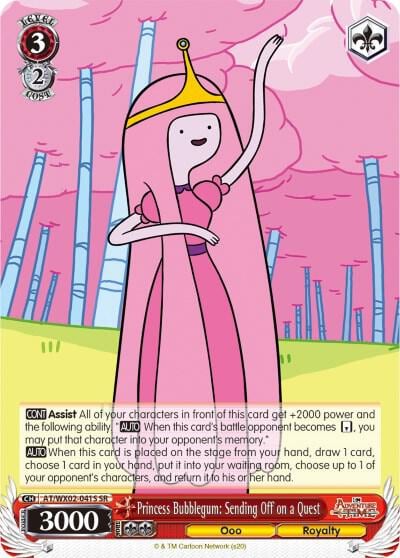 Princess Bubblegum: Sending Off on a Quest (SR), Adventure Time AT/WX02-041S SR
