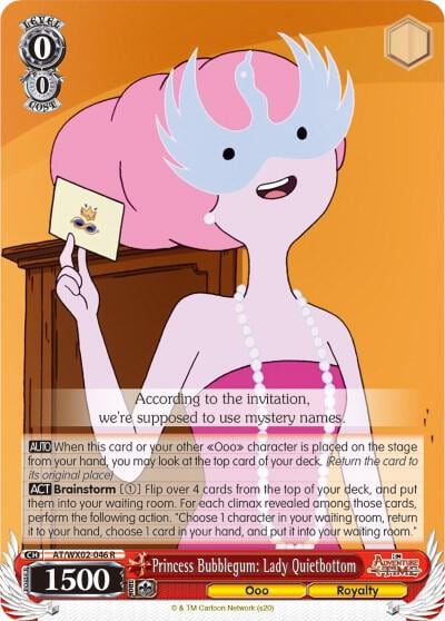 Princess Bubblegum: Lady Quietbottom, Adventure Time AT/WX02-046 R