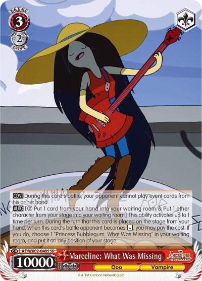 Marceline: What Was Missing (SR), Adventure Time AT/WX02-048S SR