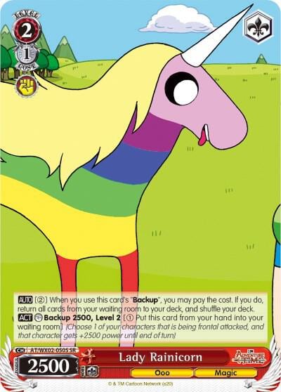 Lady Rainicorn (SR), Adventure Time AT/WX02-050S SR