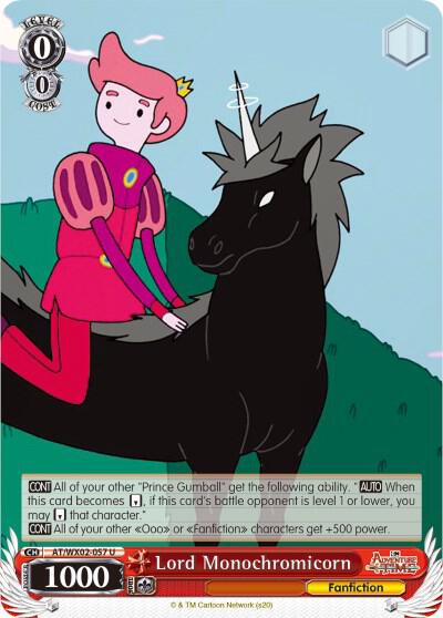 Lord Monochromicorn, Adventure Time AT/WX02-057 U