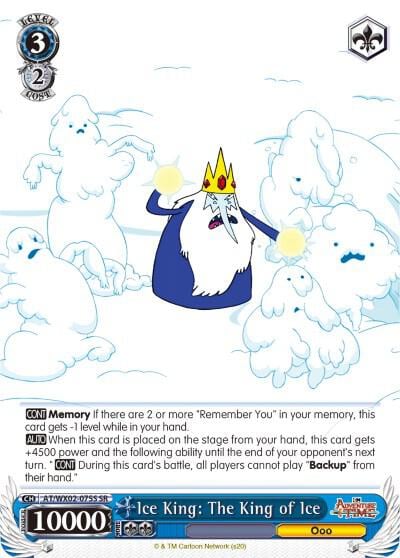 Ice King: The King of Ice (SR), Adventure Time AT/WX02-075S SR