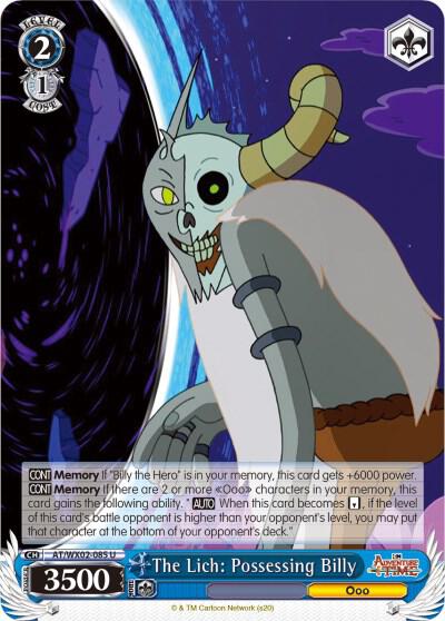 The Lich: Possessing Billy, Adventure Time AT/WX02-085 U
