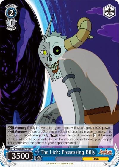 The Lich: Possessing Billy, Adventure Time AT/WX02-085 U