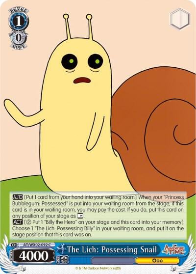 The Lich: Possessing Snail, Adventure Time AT/WX02-092 C
