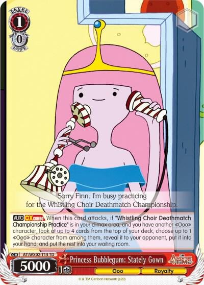 Princess Bubblegum: Stately Gown, Adventure Time AT/WX02-T13 TD