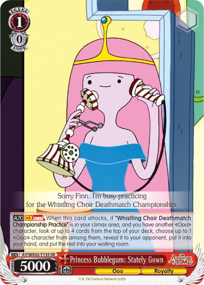 Princess Bubblegum: Stately Gown (SR), Adventure Time AT/WX02-T13S SR