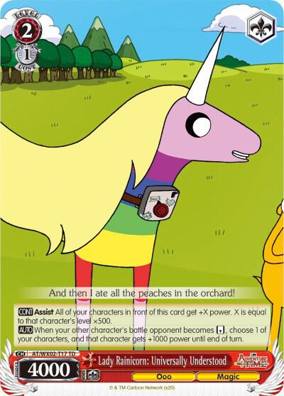 Lady Rainicorn: Universally Understood, Adventure Time AT/WX02-T17 TD