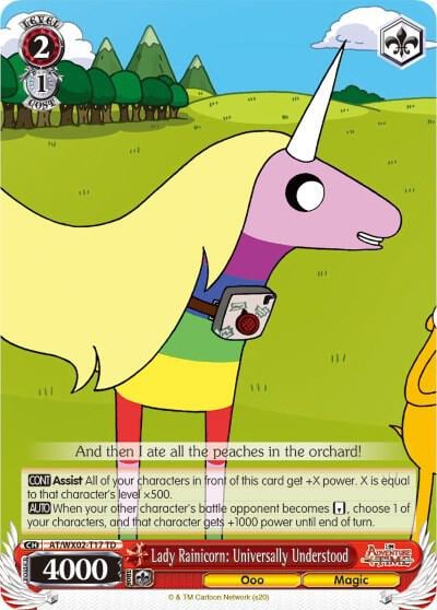 Lady Rainicorn: Universally Understood, Adventure Time AT/WX02-T17 TD